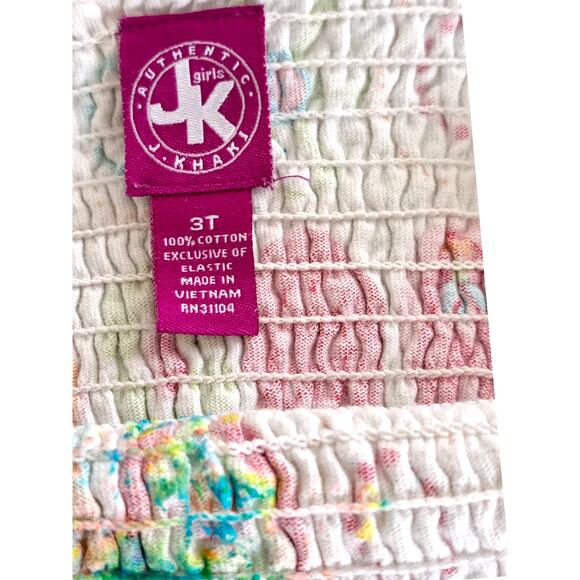 2 For $5 Sale Girl's J. Khaki Short Sleeve Shirred Dress Size 3T - Picture 6 of 8